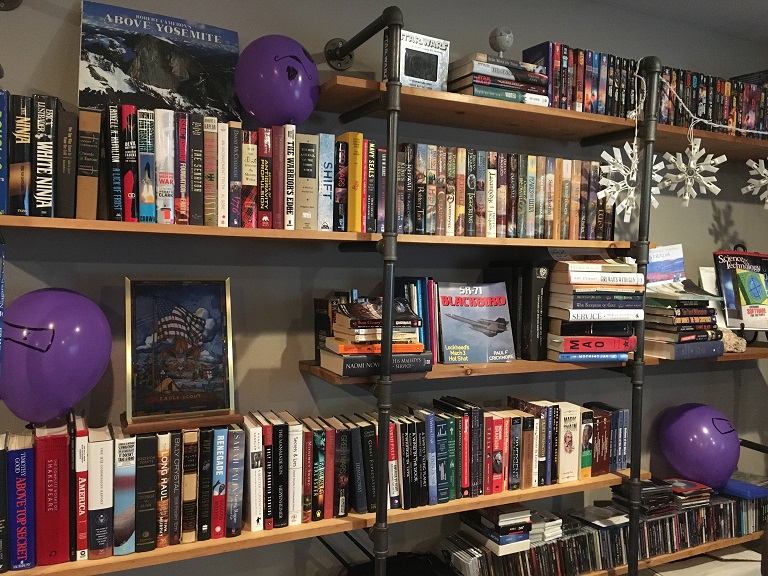 Part of the book shelves